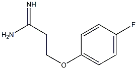 3-(4-fluorophenoxy)propanamidine 化学構造式