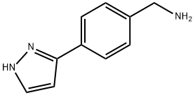 1-[4-(1H-pyrazol-5-yl)phenyl]MethanaMine 化学構造式