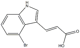 (E)-3-(4-bromo-1H-indol-3-yl)acrylic acid Structure