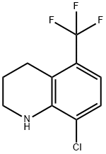 8-chloro-5-(trifluoromethyl)-1,2,3,4-tetrahydroquinoline Structure