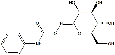 gluconohydroximo-1,5-lactone-N-phenylurethane Struktur