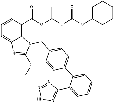 Candesartan Cilexetil Methoxy Analogue|2-甲氧基-1-[[2'-(2H-四氮唑-5-基)[1,1'-联苯]-4-基]甲基]-1H-苯并咪唑-7-甲酸 1-[[(环已氧基)羰基]氧基]乙酯