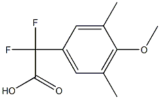 Difluoro-(4-methoxy-3,5-dimethylphenyl)acetic acid Structure