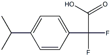Difluoro-(4-isopropylphenyl)acetic acid Structure