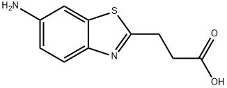 2-Benzothiazolepropionicacid,6-amino-(6CI) Structure