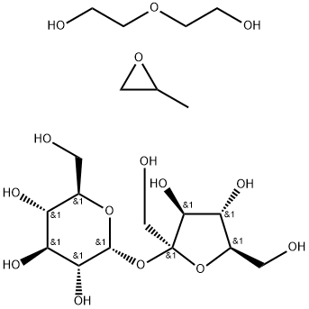 Kondensationsprodukte von mehrwertigen aliphatischen Alkoholen oder Kohlehydraten oder 1,2-Ethylendiamin mit Ethylenoxid und/oder Propylenoxid Structure