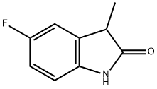 5-氟-3-甲基吲哚-2-酮,1035805-54-9,结构式