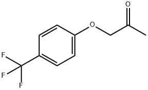 P-Trifluoromethyl phenyl acetonite 化学構造式