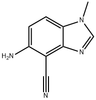 1H-Benzimidazole-4-carbonitrile,5-amino-1-methyl-(9CI) Structure