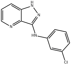 N-(3-氯苯基)-1H-吡唑并[4,3-B]-3-氨基吡啶 结构式