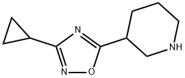 3-cyclopropyl-5-(piperidin-3-yl)-1,2,4-oxadiazole Structure