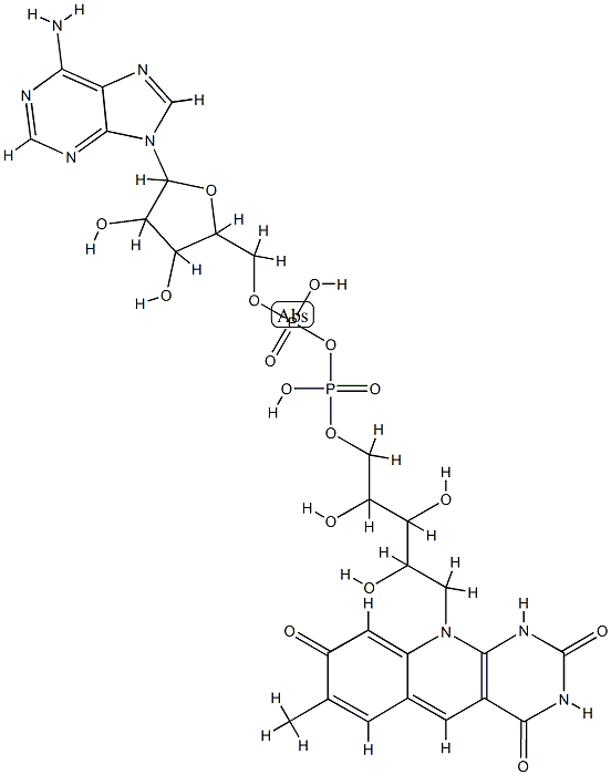 8-demethyl-8-hydroxy-5-deaza-5-carba-FAD Struktur