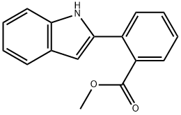 BENZOIC ACID, 2-(1H-INDOL-2-YL)-,METHYL ESTER Structure