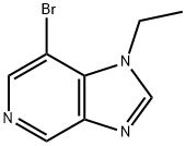 7-bromo-1-ethyl-1H-imidazo[4,5-c]pyridine Structure