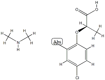 (2R)-2-(2,4-dichlorophenoxy)propanoic acid: N-methylmethanamine Struktur