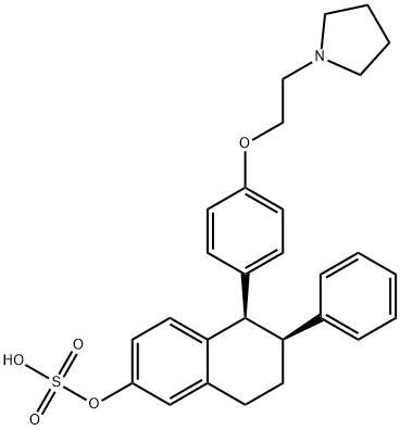 Lasofoxifene Sulfate Structure