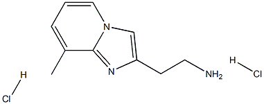 Imidazo[1,2-a]pyridine-2-ethanamine, 8-methyl-, hydrochloride (1:2) Structure