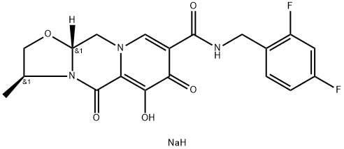 卡博特韦钠盐 结构式