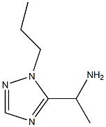 1-(1-プロピル-1H-1,2,4-トリアゾール-5-イル)エタンアミン 化学構造式