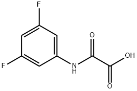 [(3,5-difluorophenyl)amino](oxo)acetic acid(SALTDATA: FREE) Struktur