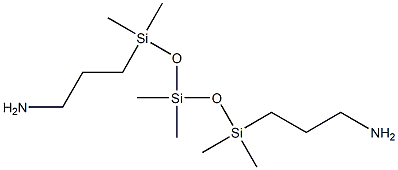 アミノプロピル末端ポリジメチルシロキサン 化学構造式