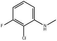 BENZENAMINE,2-CHLORO3-FLUORO-N-METHYL- Structure