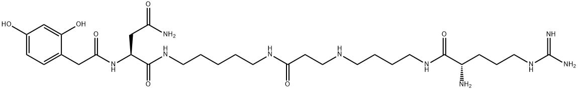2,4- DIHYDROXYPHENYLACETYL- L- ASPARAGINYL- NI– (L- ARGINYL- PUTREANYL)- CADAVERINE,107288-22-2,结构式