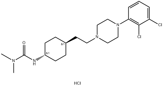 カリプラジン塩酸塩 化学構造式