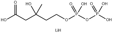 (±)-Mevalonic acid 5-diphosphate tetralithium salt, 108869-00-7, 结构式