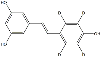 trans/cis Resveratrol-D4, 1089051-56-8, 结构式