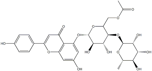 山茶黄酮苷 A 结构式