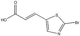 (E)-3-(2-bromothiazol-5-yl)acrylic acid Struktur