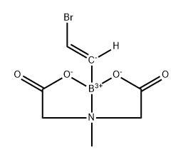 反式-2-溴乙烯基硼酸甲基亚氨基二乙酸酯 结构式