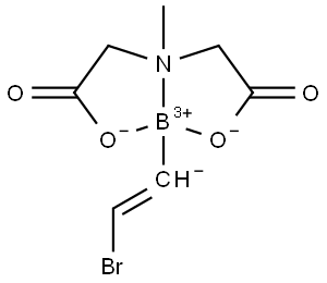 反式-2-溴乙烯基硼酸甲基亚氨基二乙酸酯, 1104636-68-1, 结构式