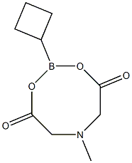 环丁基硼酸甲基亚氨基二乙酸酯 结构式