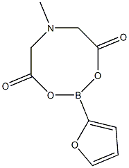 2-(Furan-2-yl)-6-methyl-1,3,6,2-dioxazaborocane-4,8-dione,  2-Furanboronic  acid  MIDA  ester Struktur