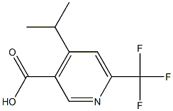 4-Isopropyl-6-trifluoromethyl-nicotinic acid Structure