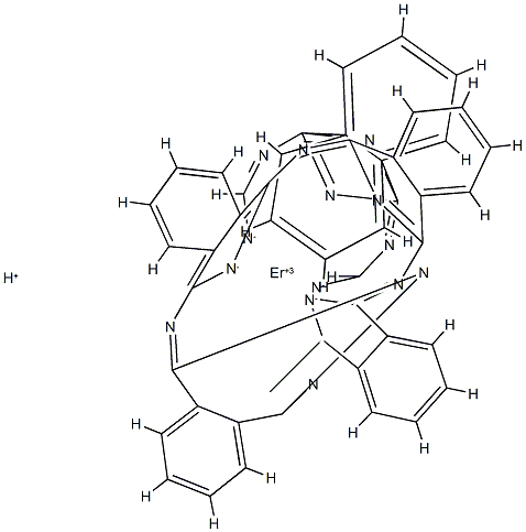 hydrogen bis[29H,31H-phthalocyaninato(2-)-N29,N30,N31,N32]erbate(1-) Structure