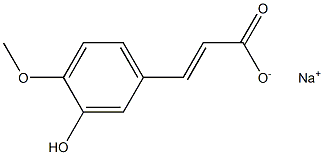 异阿魏酸钠 结构式