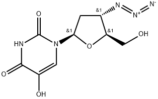 Uridine,3'-azido-2',3'-dideoxy-5-hydroxy- Struktur