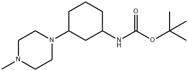 TERT-BUTYL 3-(4-METHYLPIPERAZIN-1-YL)CYCLOHEXYLCARBAMATE Struktur