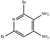 2,6-二溴-3,4-二氨基吡啶, 1121583-59-2, 结构式