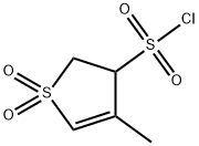 4-メチル-2,3-ジヒドロ-3-チオフェンスルホニルクロリド1,1-ジオキシド 化学構造式