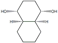 (1R,4aα,8aα)-デカヒドロ-1α,4α-ナフタレンジオール 化学構造式