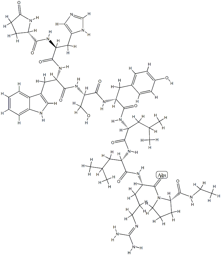 (D-TYR5)-LEUPROLIDE Structure