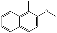 1-メチル-2-メトキシナフタレン 化学構造式