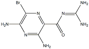 6-bromoamiloride Structure