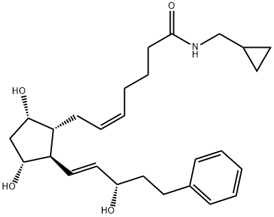 17-phenyl trinor Prostaglandin F2α cyclopropyl methyl amide, 1138395-10-4, 结构式