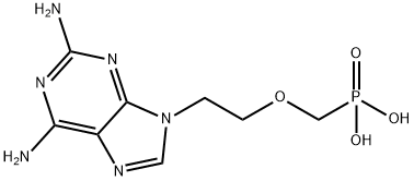 9-(2-phosphonylmethoxyethyl)-2,6-diaminopurine Structure