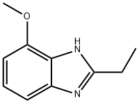 Benzimidazole, 2-ethyl-4(or 7)-methoxy- (6CI) Structure